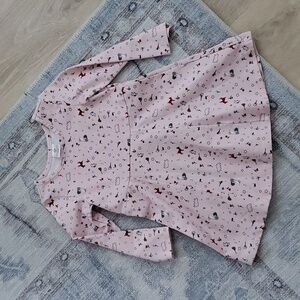 Hanna Andersson Girl Long Sleeve Skater Dress Woodland Animals Sz90/3T